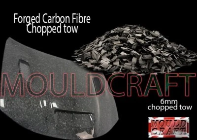 MOULDCRAFT Genuine Carbon Fibre 6mm chopped tow for Forged carbon parts