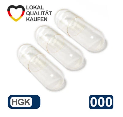 Empty Capsules Hard Gelatin Size 000 Empty Capsules Transparent Pharma Grade - Image 1 of 4