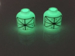 Lego Glow In The Dark Factory Test Print Head (Printer Alignment) Prototype Rare - Picture 1 of 1