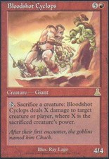 Bloodshot Cyclops - Urza's Destiny - NM, English MTG Magic FLAT RATE SHIP