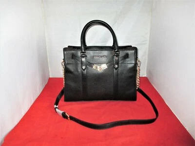 Michael Kors Nouveau Hamilton Large Satchel, Tote, Shoulder Bag $358 Black #3334 - Image 1 of 4