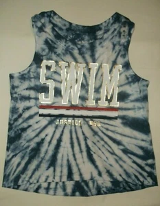 Justice Active girls 10 swim graphic tank top blue tie dye nwt kawaii - Picture 1 of 1