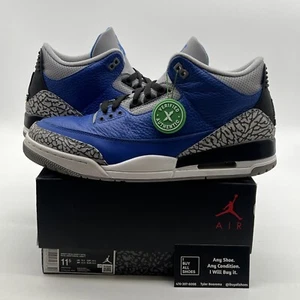 Size 11.5 - Air Jordan 3 Retro Varsity Royal 2020 (CT8532-400) - Picture 1 of 8