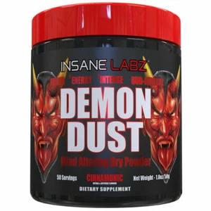 Insame Labz DEMON DUST Mind Altering Energy Focus 50 Servings CINNAMONIC - Picture 1 of 3