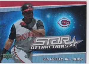 Ken Griffey Jr. 2006 Upper Deck STAR ATTRACTIONS Special F/X Card REDS MARINERS! - Bild 1 von 2