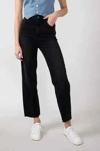 Hidden Tracey Raw Hem Ankle Straight Leg Jeans Black 26 RR - Bild 1 von 4