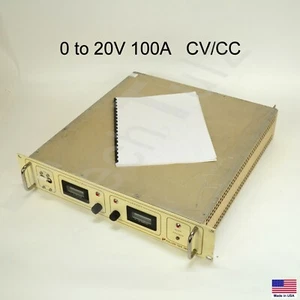 Power Ten 3400D-20100 0 to 20V 100A Power Supply CV/CC + Test Report - Picture 1 of 5