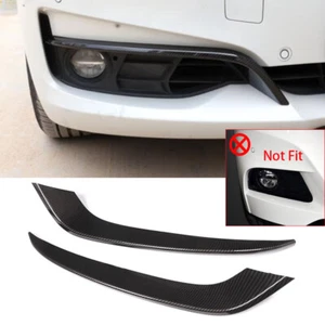 Carbon Fiber ABS Front Fog Light Lamp Panel Trim For BMW 3 Series GT F34 2013-19 - Picture 1 of 12