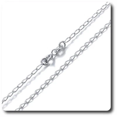 Pietre E Minerali. Catena 46 Cm. 1.88 G Argento 925. - Immagine 1 di 2