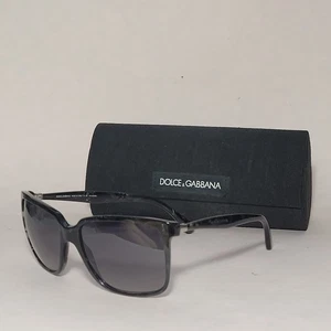 Dolce&Gabbana Damen Sonnenbrille schwarz mit schildpattschwarzem Gestell mit Tragetasche - Bild 1 von 12