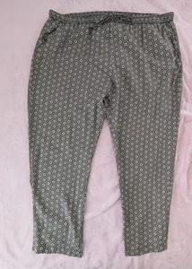 Women's Maine New England Geometric Print Tapered Trousers (Size 18S) - Picture 1 of 10