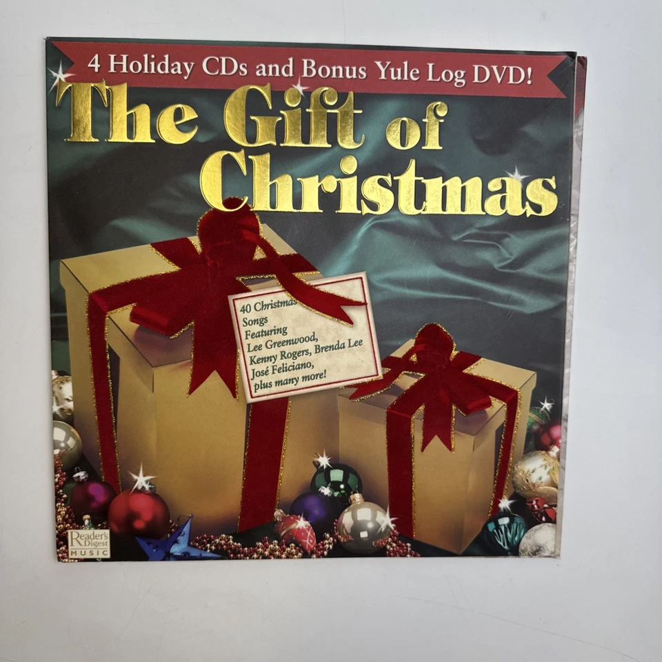 4 CD The Gift Of Christmas Set Reader's Digest Music Bonus Yule Log DVD - Image 1 of 4