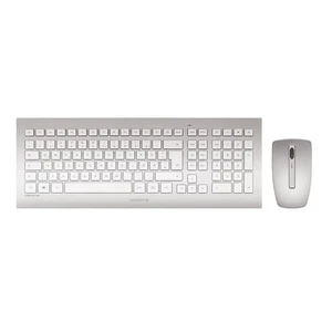 CHERRY DW 8000 Funk Tastatur Maus Desktop Set schnurlos USB silber/weiß deutsch - Bild 1 von 7