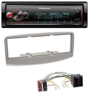Pioneer Bluetooth USB MP3 DAB Autoradio für Fiat Multipla 186 1999-2010 grau - Bild 1 von 4
