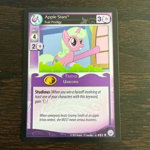 My Little Pony CCG Apple Stars Fruit Prodigy Card Alpha 51R Rare Unicorn - Bild 1 von 2