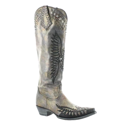 Old Gringo 女士 Fairview 水晶汽油青铜高筒靴 L3987-3 — 第 1/4 张图片