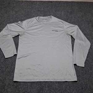 Columbia Shirt Youth Small Gray PFG Pullover Omni-Shade Long Sleeve Fishing - Picture 1 of 14