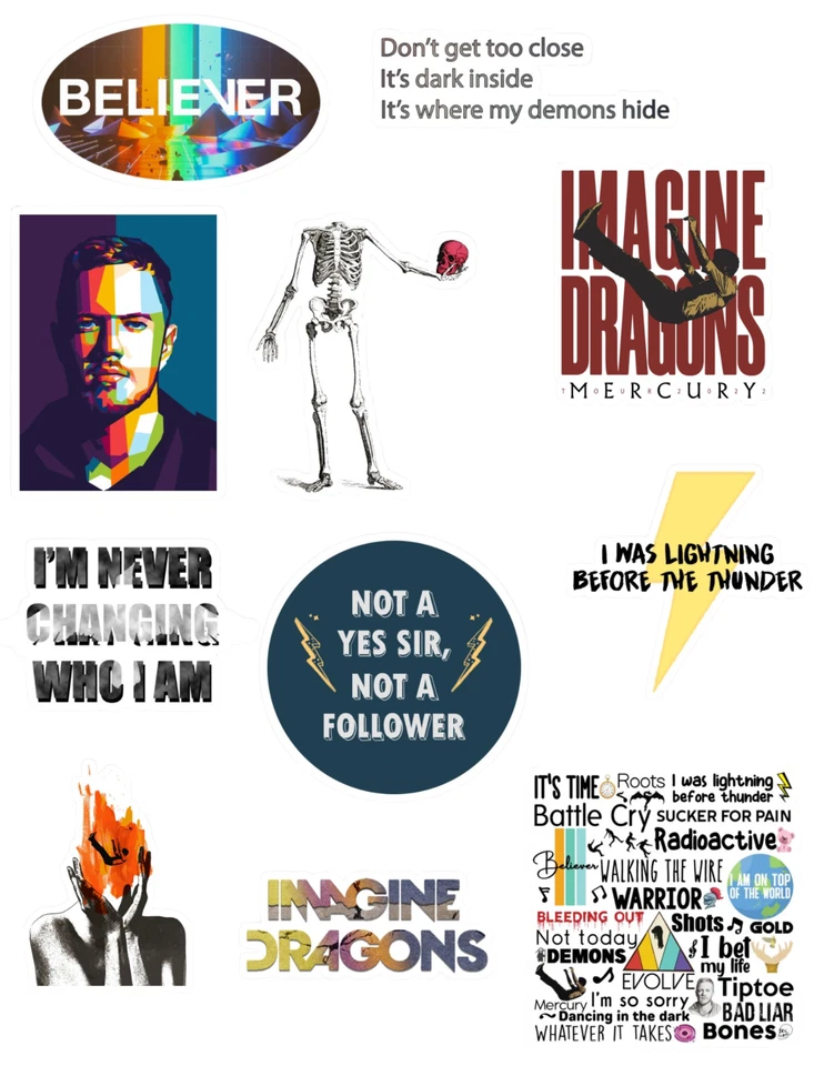 Imagine Dragons Music Stickers