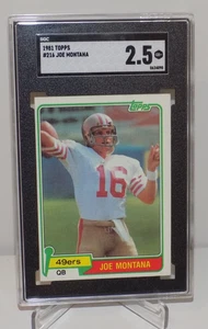 1981 Topps #216 Joe Montana Rookie SGC 2.5 San Francisco 49ers HOF Football Card - Picture 1 of 3