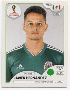 #470 Pegatina Javier Hernández México Panini Copa Mundial FIFA Rusia 2018 - Imagen 1 de 2