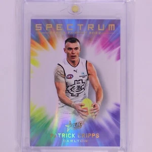 2023 AFL Footy Stars Spectrum Redemption 2 Cripps/Hill 102/125 Carlton Blues - Picture 1 of 7