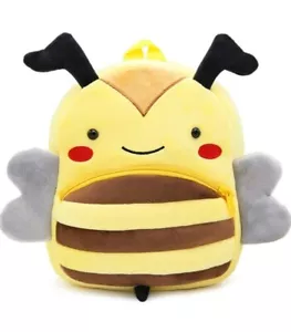 ๐ Cute Bee Soft Plush Toddler Children Backpack - Picture 1 of 11