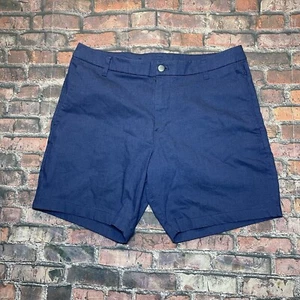 Lululemon Commission Shorts Mens 36 Blue Chino Classic Fit 8" Inseam LM7AUDS - Picture 1 of 5