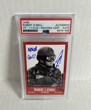 Navy SEAL Robert O’Neill LE/911 Signed Osama Bin Laden Night-Raid Card