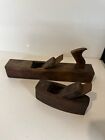 Pair Of Vintage Woodworking Wooden Planes
