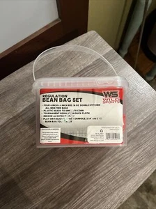 New Old Stock WILD SPORTS Regulation Bean Bag Set of 4 Unopened 6x6 Red16 Oz. - Picture 1 of 3
