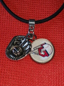 Cleveland Guardians Glove & Ball Charm Cord Necklace New - Picture 1 of 8