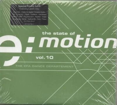 The State Of e:Motion Vol.10 Downbeat To House Electro To Techno 3CDs NEU EFA - Bild 1 von 2