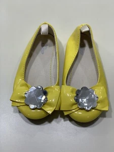 Baby GAP Yellow Dress Shoes Ballet Flats Girl Size 7 - Picture 1 of 9