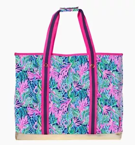 Lilly Pulitzer XL Ultimate Carryall Collapsible Bringing Mermaid Back NWT - Picture 1 of 2