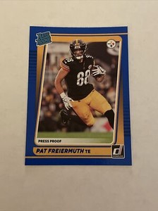2021 Donruss Pat Freiermuth Rated Rookie Press Proof Blue Variation RC #281