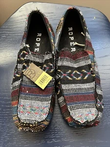 Mocos de conducción Roper Southwest Liza para mujer sin cordones negro naranja azul 7M - Imagen 1 de 6