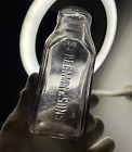 Antique S. FREEMAN & SONS Lavender Glass Bottle 15cm Sauce Chutney Pickle Jar