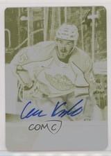 2021 AHL Printing Plate Yellow Achievement Autos 1/1 Cole Koepke #122 Auto 4rs