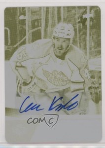 2021 AHL Printing Plate Yellow Achievement Autos 1/1 Cole Koepke #122 Auto 4rs