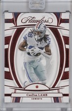 CEEDEE LAMB 2022 PANINI FLAWLESS #17 RUBY GEM ENCASED 19/20 COWBOYS