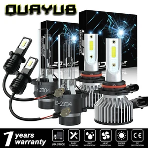 For Infiniti QX56 2004-2010 6X 9005+D2S+H3 HID+LED Faro alto bajo+luz antiniebla - Picture 1 of 17