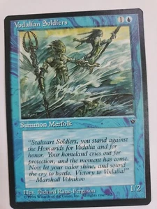 MTG Magic The Gathering Card Vodalian Soldiers Summon Merfolk Blue Fallen Empir - Picture 1 of 2