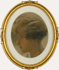 Early 20Th Century Pastel   Lady In Profile