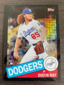 2020 Topps Silver Pack Dustin May RC 1985 Chrome Black Mojo Refractor /199 - Bild 1 von 2
