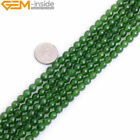 Pierre de jade taïwanaise à facettes vertes perles rondes en vrac fabrication de bijoux 15" 6 mm 8 mm
