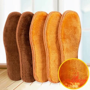 5 piezas plantillas térmicas para zapatos lana grueso cálido invierno zapatos acolchados en algodón almohadilla para suela - Imagen 1 de 13