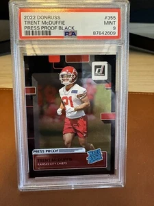 Panini Donruss 2022 Trent McDuffie Press Proof Black Rated Rookie Card PSA 9 - Picture 1 of 2