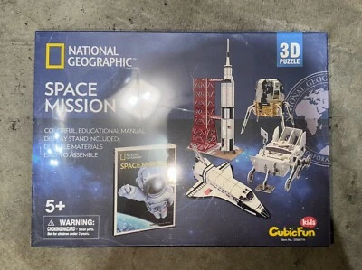 New National Geographic Space Mission 3D Puzzle with Educational Manual Shuttle - Image 1 of 2