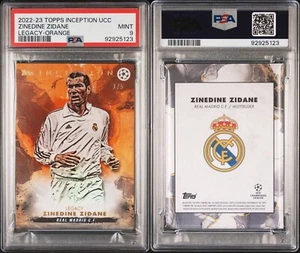 2022/23 Topps Inception Zinedine Zidane Real Madrid /5 Orange PSA 9 - Picture 1 of 1