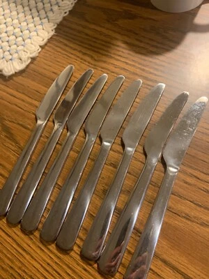 Cuchillos de cena dentados ikea ropa plana de acero inoxidable  Foto 1 de 4